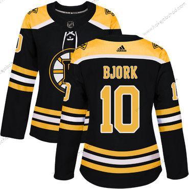 Adidas Žena Boston Bruins #10 Anders Bjork Černá Domácí Autentické Sešitý NHL Dres