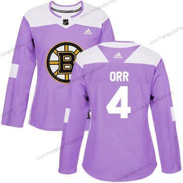 Adidas Žena Boston Bruins #4 Bobby Orr Nachový Autentické Bojuje proti rakovině Sešitý NHL Dres