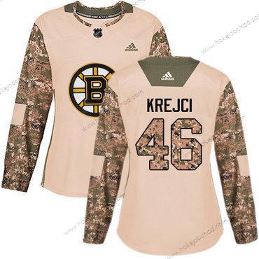 Adidas Žena Boston Bruins #46 David Krejci Camo Autentické 2017 Veterans Day Sešitý NHL Dres