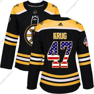 Adidas Žena Boston Bruins #47 Torey Krug Černá Domácí Autentické USA Flag Sešitý NHL Dres