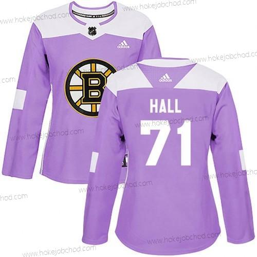 Adidas Žena Boston Bruins #71 Taylor Hall Nachový Autentické Bojuje proti rakovině Tréninkový Dres