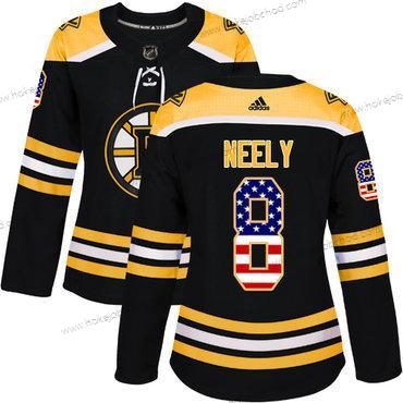 Adidas Žena Boston Bruins #8 Cam Neely Černá Domácí Autentické USA Flag Sešitý NHL Dres