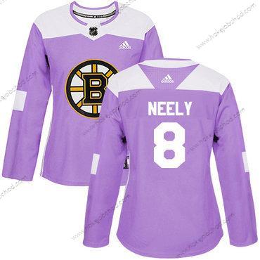 Adidas Žena Boston Bruins #8 Cam Neely Nachový Autentické Bojuje proti rakovině Sešitý NHL Dres