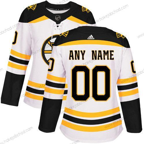 Adidas Žena Boston Bruins Přizpůsobené Bílý Autentické NHL Dres