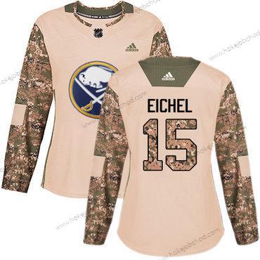 Adidas Žena Buffalo Sabres #15 Jack Eichel Camo Autentické 2017 Veterans Day Sešitý NHL Dres