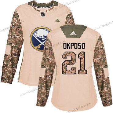 Adidas Žena Buffalo Sabres #21 Kyle Okposo Camo Autentické 2017 Veterans Day Sešitý NHL Dres