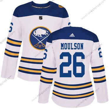 Adidas Žena Buffalo Sabres #26 Matt Moulson Bílý Autentické 2018 Zimní Klasický Sešitý NHL Dres