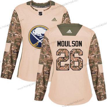 Adidas Žena Buffalo Sabres #26 Matt Moulson Camo Autentické 2017 Veterans Day Sešitý NHL Dres