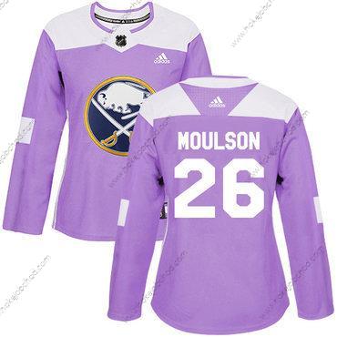 Adidas Žena Buffalo Sabres #26 Matt Moulson Nachový Autentické Bojuje proti rakovině Sešitý NHL Dres