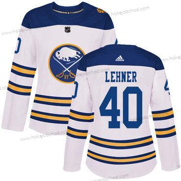 Adidas Žena Buffalo Sabres #40 Robin Lehner Bílý Autentické 2018 Zimní Klasický Sešitý NHL Dres