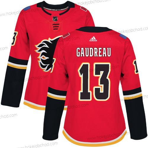 Adidas Žena Calgary Flames #13 Johnny Gaudreau Červené Domácí Autentické Sešitý NHL Dres