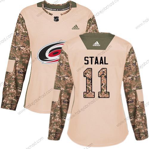 Adidas Žena Carolina Hurricanes #11 Jordan Staal Camo Autentické 2017 Veterans Day Sešitý NHL Dres