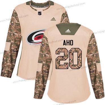 Adidas Žena Carolina Hurricanes #20 Sebastian Aho Camo Autentické 2017 Veterans Day Sešitý NHL Dres