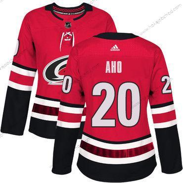 Adidas Žena Carolina Hurricanes #20 Sebastian Aho Červené Domácí Autentické Sešitý NHL Dres