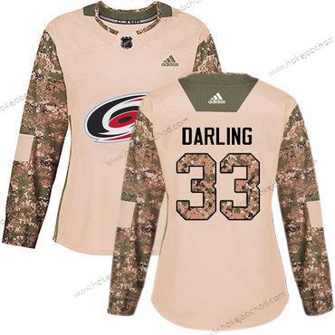 Adidas Žena Carolina Hurricanes #33 Scott Darling Camo Autentické 2017 Veterans Day Sešitý NHL Dres