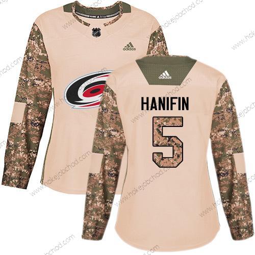 Adidas Žena Carolina Hurricanes #5 Noah Hanifin Camo Autentické 2017 Veterans Day Sešitý NHL Dres