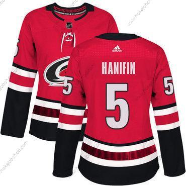 Adidas Žena Carolina Hurricanes #5 Noah Hanifin Červené Domácí Autentické Sešitý NHL Dres