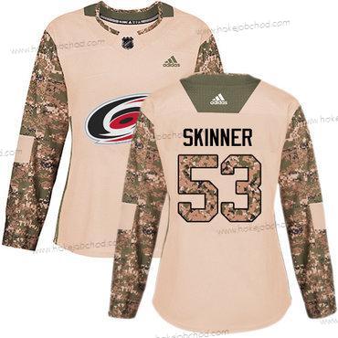 Adidas Žena Carolina Hurricanes #53 Jeff Skinner Camo Autentické 2017 Veterans Day Sešitý NHL Dres