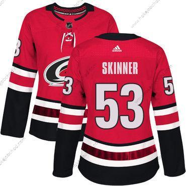 Adidas Žena Carolina Hurricanes #53 Jeff Skinner Červené Domácí Autentické Sešitý NHL Dres