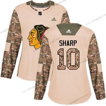 Adidas Žena Chicago Blackhawks #10 Patrick Sharp Camo Autentické 2017 Veterans Day Sešitý NHL Dres