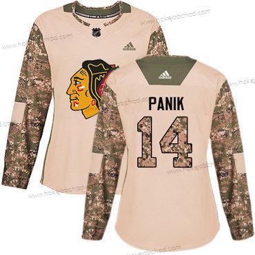 Adidas Žena Chicago Blackhawks #14 Richard Panik Camo Autentické 2017 Veterans Day Sešitý NHL Dres