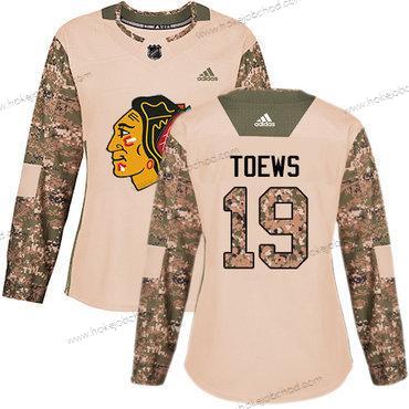 Adidas Žena Chicago Blackhawks #19 Jonathan Toews Camo Autentické 2017 Veterans Day Sešitý NHL Dres