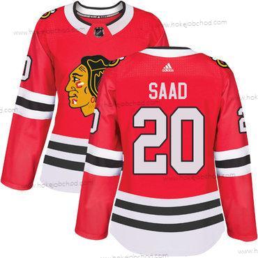 Adidas Žena Chicago Blackhawks #20 Brandon Saad Červené Domácí Autentické Sešitý NHL Dres