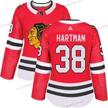 Adidas Žena Chicago Blackhawks #38 Ryan Hartman Červené Domácí Autentické Sešitý NHL Dres