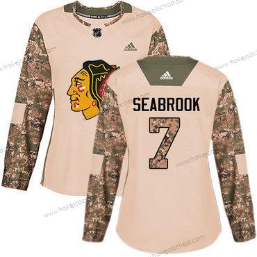 Adidas Žena Chicago Blackhawks #7 Brent Seabrook Camo Autentické 2017 Veterans Day Sešitý NHL Dres