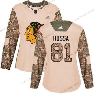 Adidas Žena Chicago Blackhawks #81 Marian Hossa Camo Autentické 2017 Veterans Day Sešitý NHL Dres