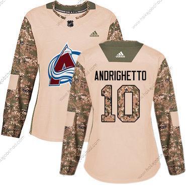 Adidas Žena Colorado Avalanche #10 Sven Andrighetto Camo Autentické 2017 Veterans Day Sešitý NHL Dres