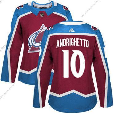 Adidas Žena Colorado Avalanche #10 Sven Andrighetto Domácí Červené Autentické Sešitý NHL Dres