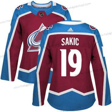 Adidas Žena Colorado Avalanche #19 Joe Sakic Domácí Červené Autentické Sešitý NHL Dres