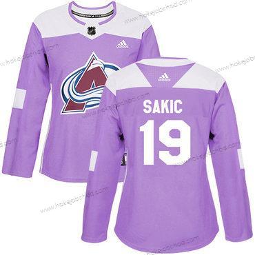 Adidas Žena Colorado Avalanche #19 Joe Sakic Nachový Autentické Bojuje proti rakovině Sešitý NHL Dres