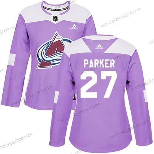 Adidas Žena Colorado Avalanche #27 Scott Parker Autentické Bojuje proti rakovině Tréninkový Nachový Dres