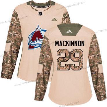 Adidas Žena Colorado Avalanche #29 Nathan Mackinnon Camo Autentické 2017 Veterans Day Sešitý NHL Dres