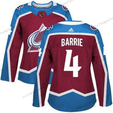 Adidas Žena Colorado Avalanche #4 Tyson Barrie Domácí Červené Autentické Sešitý NHL Dres