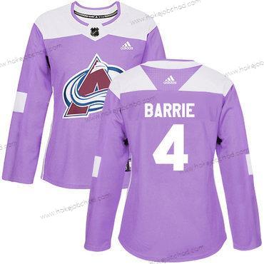 Adidas Žena Colorado Avalanche #4 Tyson Barrie Nachový Autentické Bojuje proti rakovině Sešitý NHL Dres