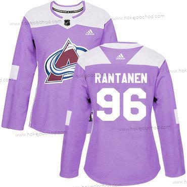 Adidas Žena Colorado Avalanche #96 Mikko Rantanen Nachový Autentické Bojuje proti rakovině Sešitý NHL Dres