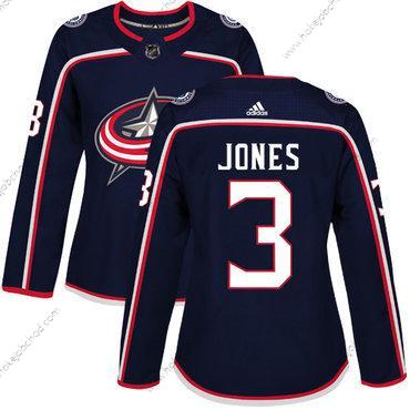 Adidas Žena Columbus Blue Jackets #3 Seth Jones Námořnictvo Modrý Domácí Autentické Sešitý NHL Dres