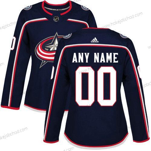 Adidas Žena Columbus Blue Jackets Přizpůsobené Autentické Námořnictvo Modrý Domácí NHL Dres