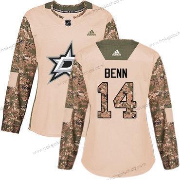 Adidas Žena Dallas Stars #14 Jamie Benn Camo Autentické 2017 Veterans Day Sešitý NHL Dres