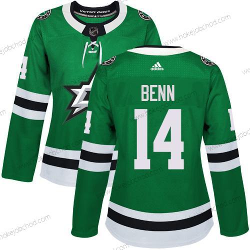 Adidas Žena Dallas Stars #14 Jamie Benn Zelená Domácí Autentické Sešitý NHL Dres