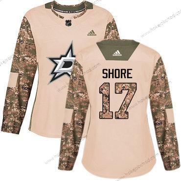 Adidas Žena Dallas Stars #17 Devin Shore Camo Autentické 2017 Veterans Day Sešitý NHL Dres