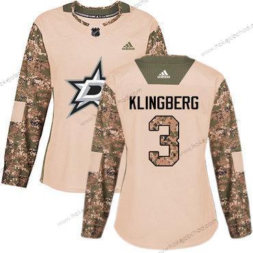 Adidas Žena Dallas Stars #3 John Klingberg Camo Autentické 2017 Veterans Day Sešitý NHL Dres