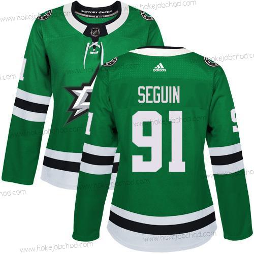 Adidas Žena Dallas Stars #91 Tyler Seguin Zelená Domácí Autentické Sešitý NHL Dres