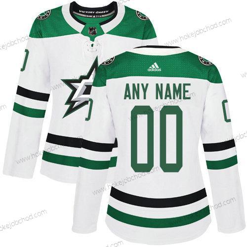 Adidas Žena Dallas Stars Přizpůsobené Venkovní NHL Autentické Bílý Dres