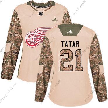 Adidas Žena Detroit Red Wings #21 Tomas Tatar Camo Autentické 2017 Veterans Day Sešitý NHL Dres