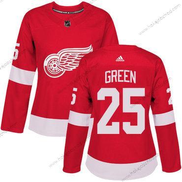 Adidas Žena Detroit Red Wings #25 Mike Zelená Červené Domácí Autentické Sešitý NHL Dres