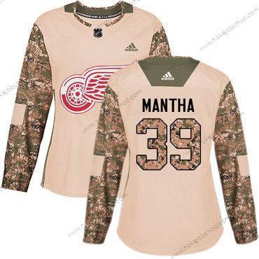 Adidas Žena Detroit Red Wings #39 Anthony Mantha Camo Autentické 2017 Veterans Day Sešitý NHL Dres